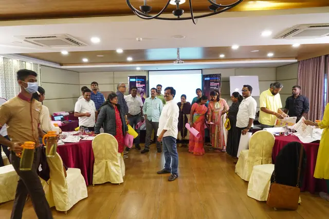Participants during the workshop, November 2021, Yercaud
