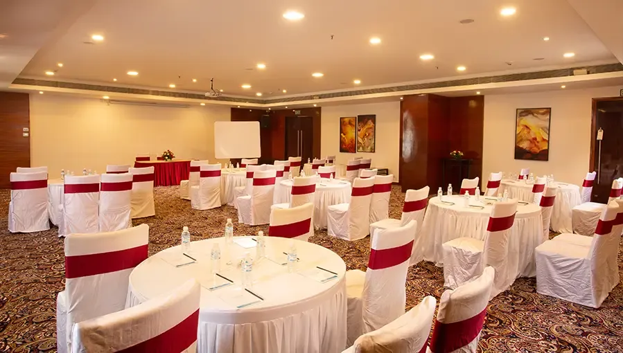 A banquet hall at Gokulam Park
